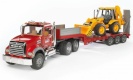 Bruder mänguauto MACK Granite Low Loader and JCB 4CX | 02813