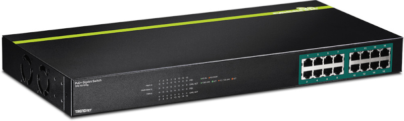 Trendnet switch 16-port GREENnet Gbit PoE+ 250W