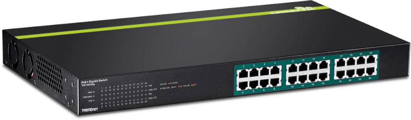 Trendnet switch 24-port GREENnet Gbit PoE+ 370W