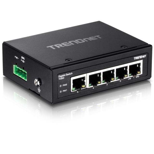 Trendnet switch 5-port Industrial Gbit metall IP30