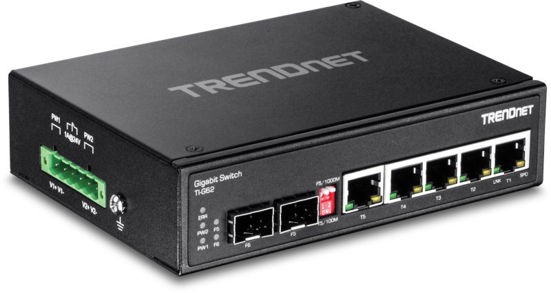 Trendnet switch 6-port Industr. Gbit 5*Gbit 1*Combo SFP 1*ded. SFP