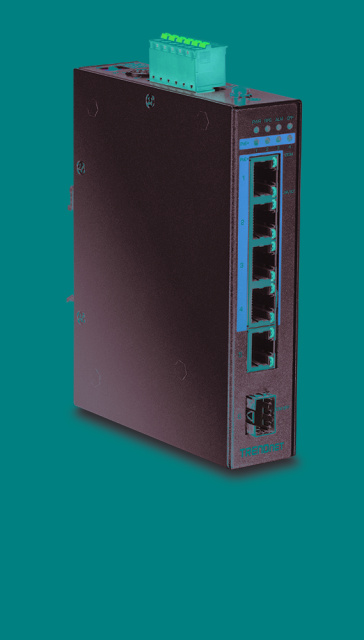 Trendnet 5-port Indust. Gbit PoE+ DIN Rail metall IP 30 120W