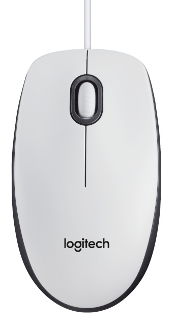 Logitech hiir Mouse M100 - valge (EMEA)