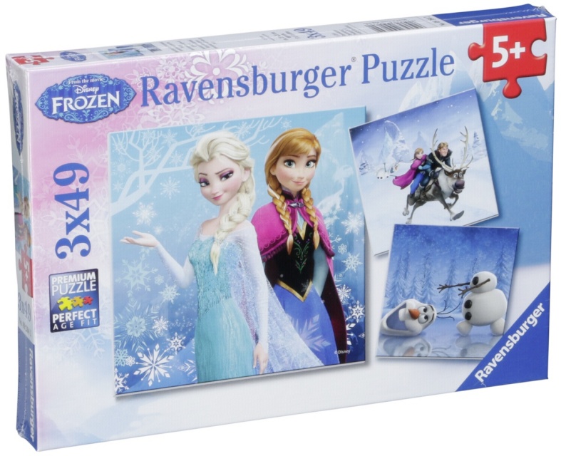 Ravensburger pusle Winter Adventures 3 X 49-osaline Puzzle Disney Frozen
