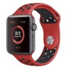 Randmerihm Silicone Strap Sport Band (Apple Watch) punane/must, M/L