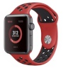 Randmerihm Silicone Strap Sport Band (Apple Watch) punane/must, S/M
