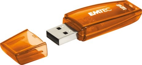Emtec mälupulk USB-Stick 128GB C410 USB 2.0 Color Mix braun/oranž