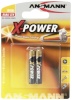 Ansmann patarei Alkaline AAAA X-Power 2-pakk (10tk)