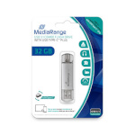 Mediarange mälupulk USB Stick 32GB MediaRange USB 3.1 combo with USB Type-C