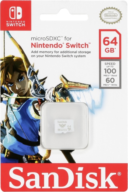 SanDisk mälukaart microSDXC 100MB 64GB Nintendo V2 SDSQXAT-064G-GNCZN