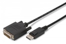 Assmann kaabel DisplayPort with snap 1080p 60Hz FHD Type DP / DVI-D (24 + 1) M / M 2m