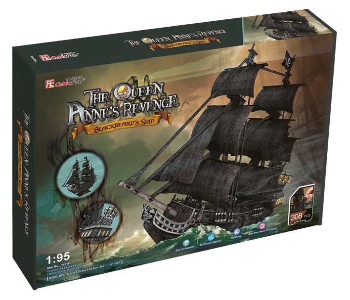 Cubicfun 3D pusle Large Set of Pirate Ships Queen Revenge