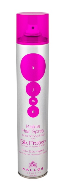 Kallos Cosmetics juukselakk KJMN Silk Protein Hair Spray 500ml, naistele