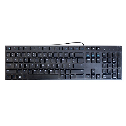 Dell klaviatuur Keyboard-KB216 - US/LT - must (RTL BOX)