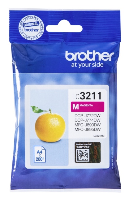 Brother tindikassett LC-3211 M punane