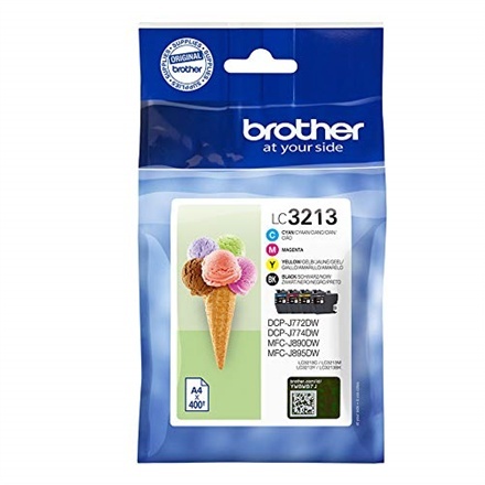 Brother Multipack LC3213VALDR Cartridge, must, cyan, magenta, kollane