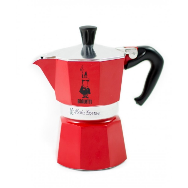 Bialetti espressokann Moka Express 6 tassile punane