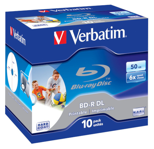 Verbatim toorikud BD-R Blu-Ray 50GB 6x Speed, printable (10tk)