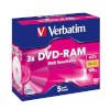 Verbatim toorikud DVD-RAM 4.7GB 3x Speed (5tk)