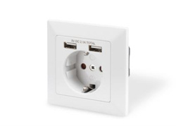 Digitus kaabel Steckdose Mit 2 USB-ports