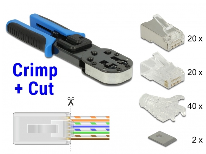 Delock kaablitangid Crimp&Cut RJ45