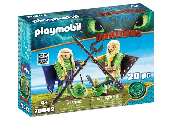Playmobil klotsid Dragons Ruffnut & Tuffnut With Flight Suit 70042
