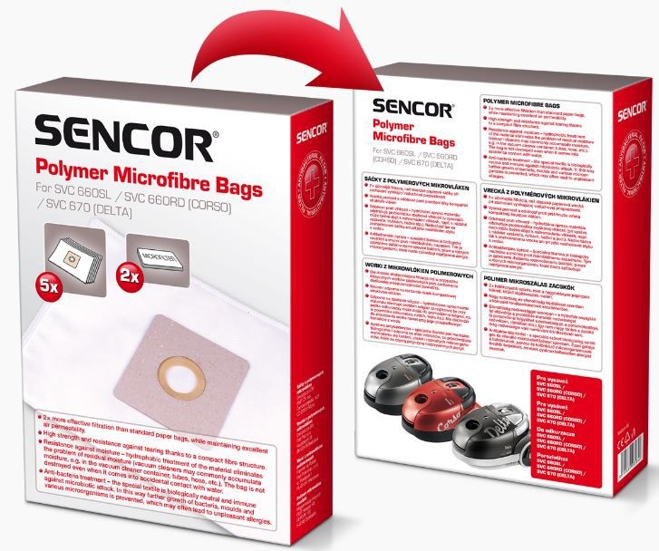 Sencor tolmukott SVC660/670 5tk paber