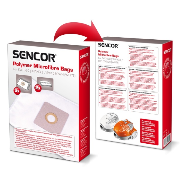 Sencor tolmukott SVC530 (5tk + 2 mikrofiltrit)