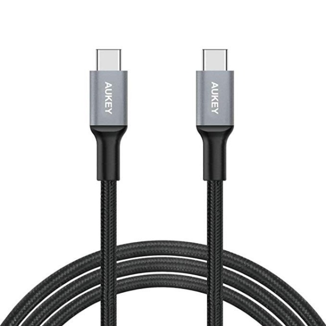 Aukey kaabel CB-CD6 Ultrafast Braided uick Charge USB C - USB C 2m