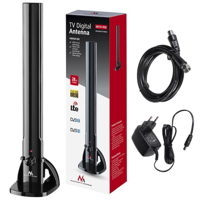 Maclean antenn MCTV-930 Indoor Antenna TV/Radio, must