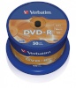 Verbatim toorikud DVD-R 16x 4.7GB 50tk Cake Box 43548