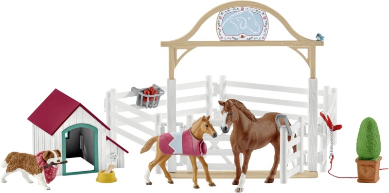 Schleich mängufiguur Horse Club 42458 Hannah's guest horses with Ruby