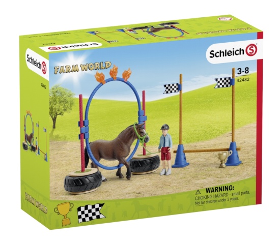 Schleich mängufiguur Farm World 42482 Pony Agility Rennen