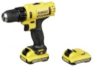 DeWALT akutrell DCD710D2-QW 10,8V 2x 2 Ah Cordless Drill Driver + Case