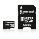 Transcend mälukaart microSDHC 32GB Class 10 + adapter