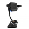 ART auto FM transmitter MP3TR FM-09 koos juhtmevaba laadimise ja Bluetoothiga, must