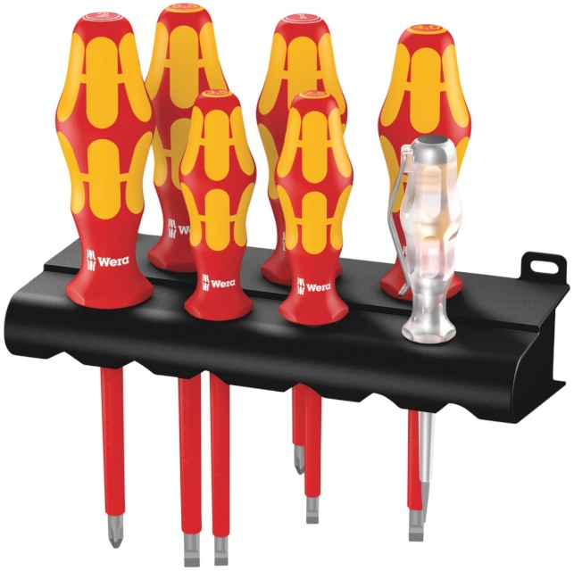 WERA kruvikeerajate kmpl 160i/7 Rack screwdriver set