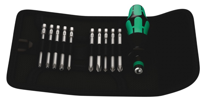 WERA kruvikeerajate kmpl Kraftform Kompakt 41 Pouch with 89 mm-long bits
