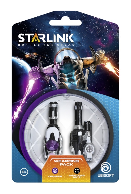 Starlink mängutegelane Starship Weapon Pack Crusher & Super Gatling