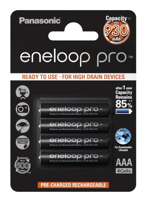 Panasonic akud Eneloop pro AAA/HR03 930mAh 4tk