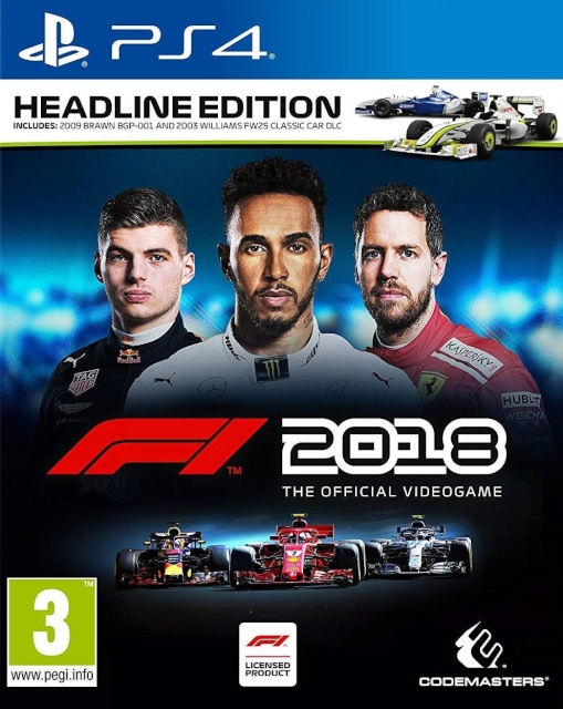 PlayStation 4 mäng F1 2018 Headline Edition