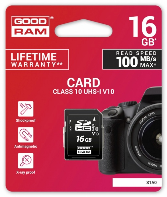 Goodram mälukaart SDHC card 16GB CL10 UHS-I