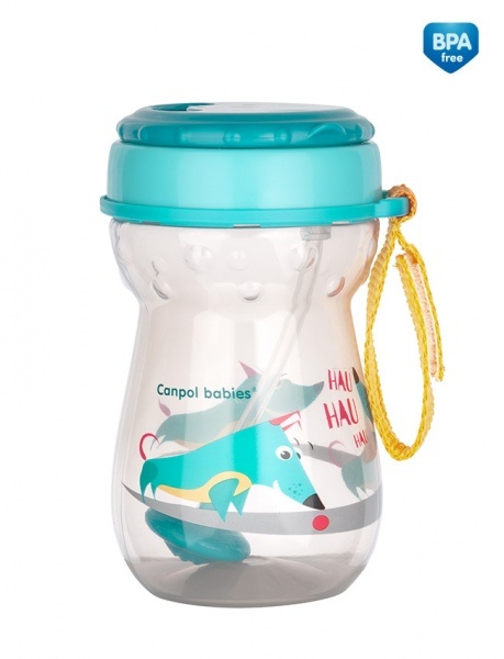 Canpol BABIES innovatiivne tops klappkaane ja kõrrega 350ml, 56/518