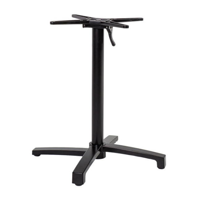 H4Y Lauajalg BISTRO 69x69xH72cm, alumiinium, värvus: must