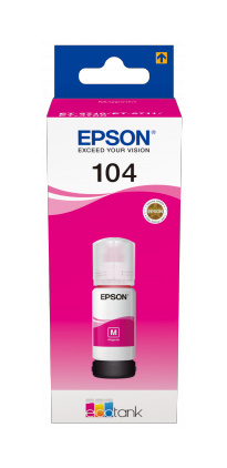 Epson tindikassett 104 Ecotank Magenta Ink Bottle