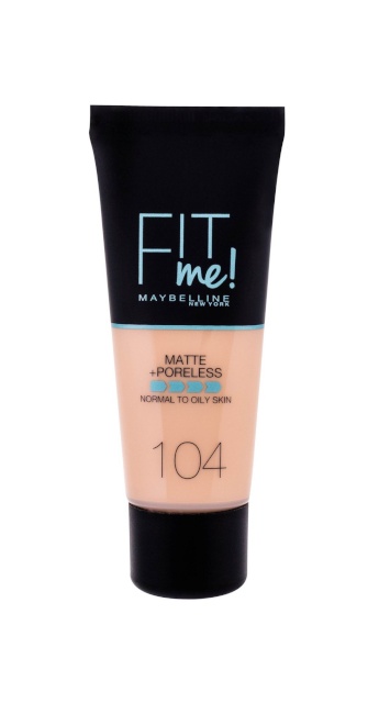 Maybelline jumestuskreem Fit Me! Matte + Poreless 30ml, 104 Soft Ivory, naistele