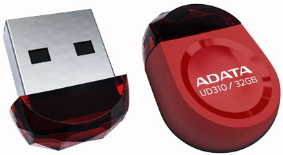 A-Data mälupulk Miniature UD310 8GB USB 2.0 punane