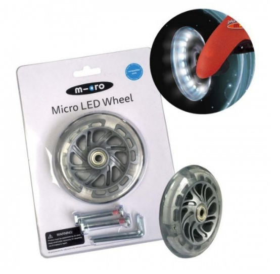 Micro tõukeratta varurattad 120mm LED (Mini, Sprite)