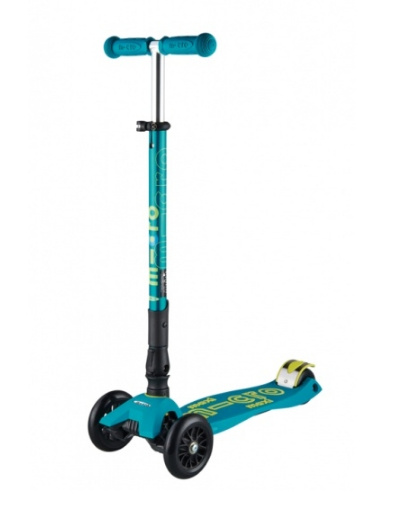 Micro kokkuvolditav tõukeratas Maxi Deluxe, sinakasroheline