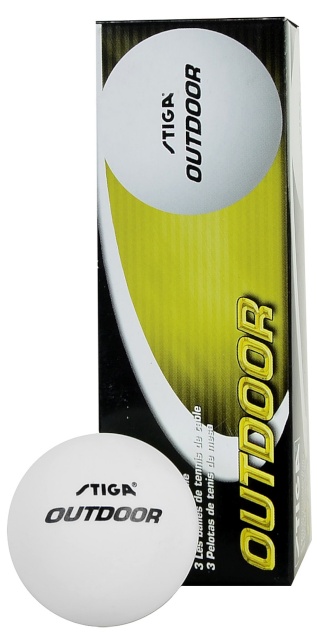 Stiga lauatennise pallid Outdoor valge 3tk